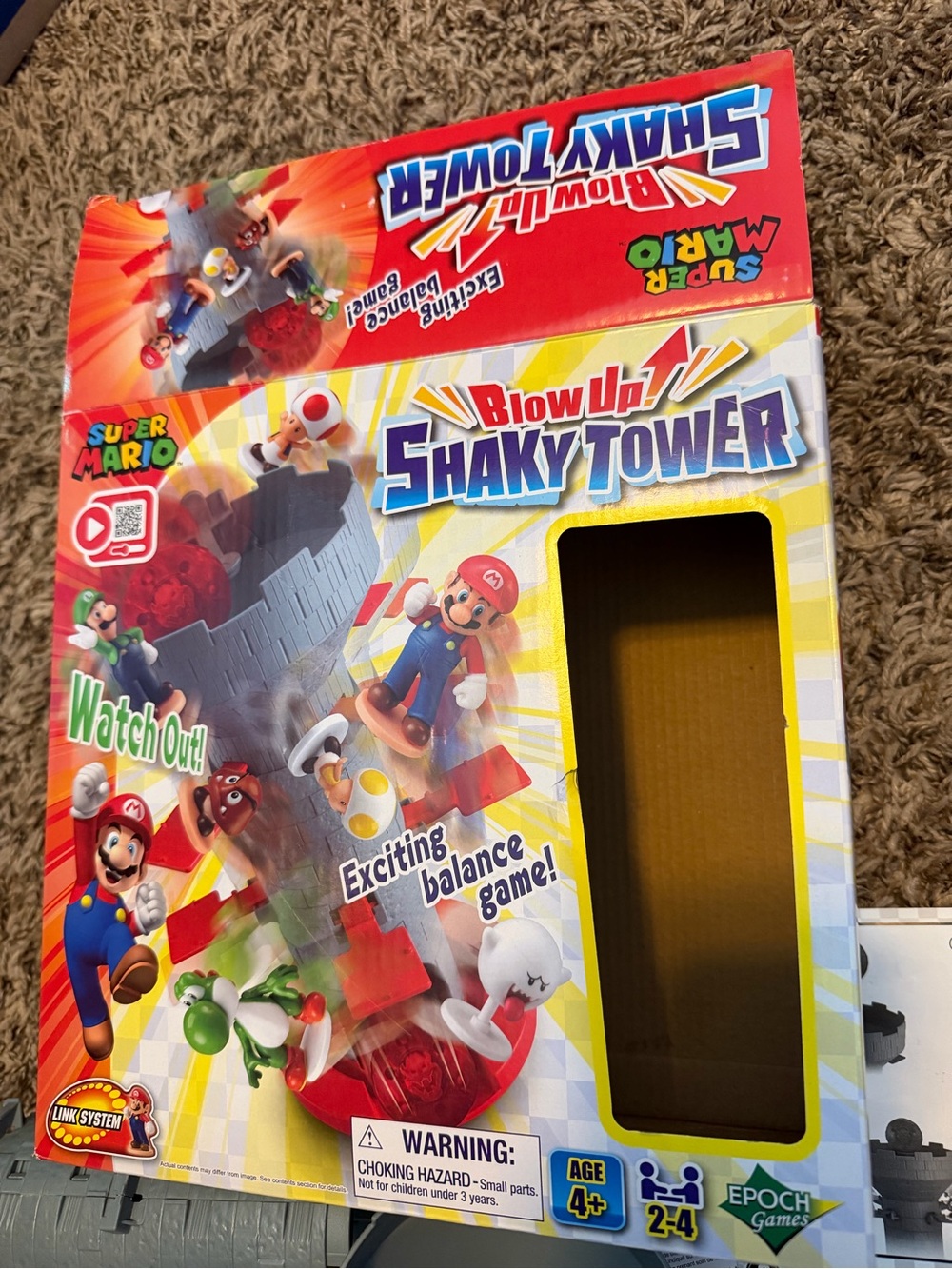 Super Mario shaky tower game